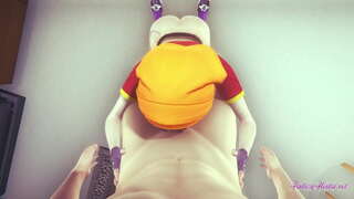 Dragon Ball Hentai - Ponto De Vista Pan boobjob, chupar e penetrou